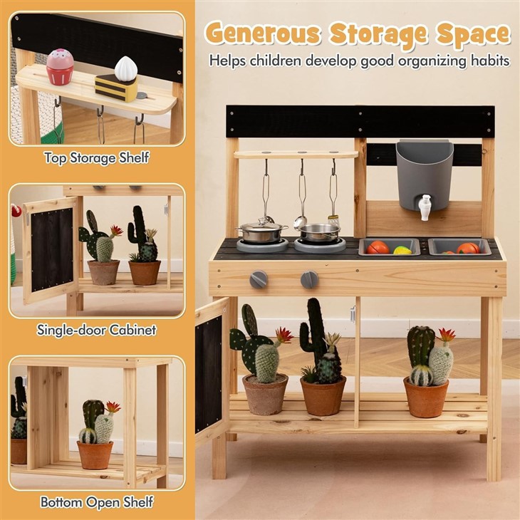 Wooden Outdoor Play Kitchen